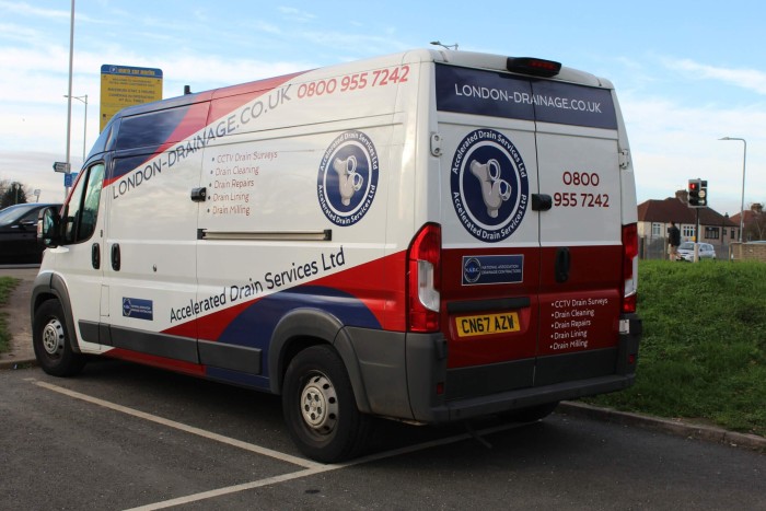 Commercial CCTV Drain Surveys White Van