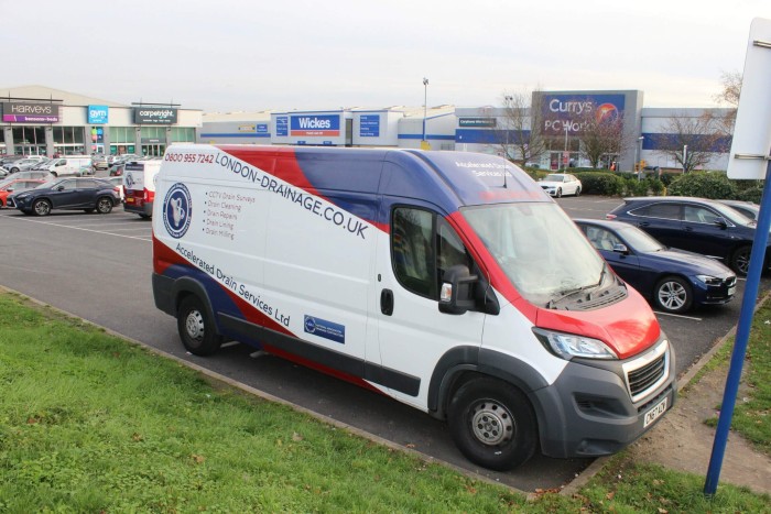 CCTV Drain Surveys Kent White Van Parked Up