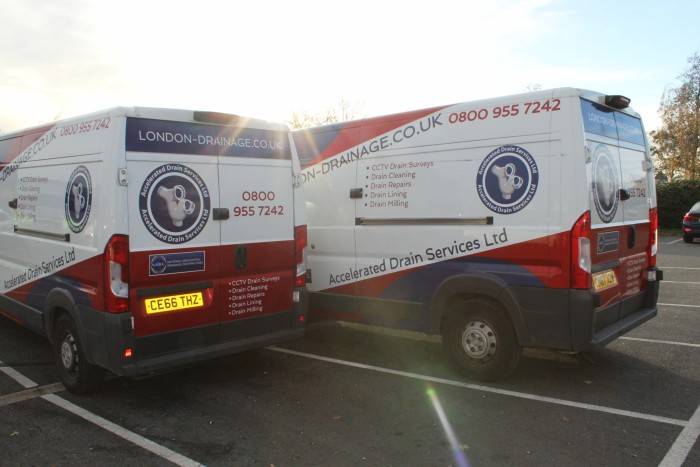 London Drainage High Pressure Water Jetting London Vans